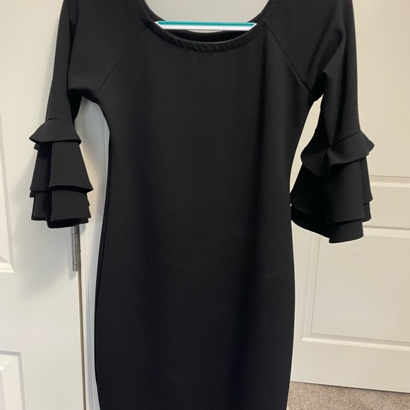 Beautiful Medium black BLVD dress. Worn one time to formal wedding. - Picture 2 of 3